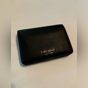 Kate Spade black pebble leather wallet